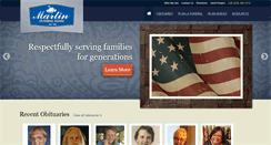 Desktop Screenshot of martinfuneral.net